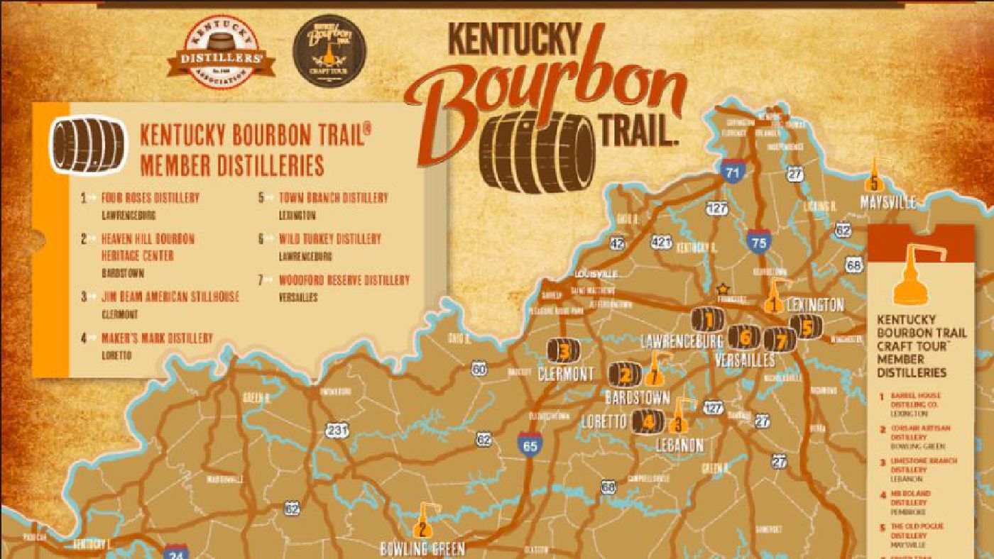Picture of Bourbon Trail Map